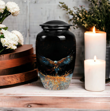 10 inch large Urn with 1 Keepsake 3 Inch Urn