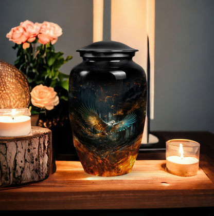 Eagle Memorial urn, 3-inch Classic design.