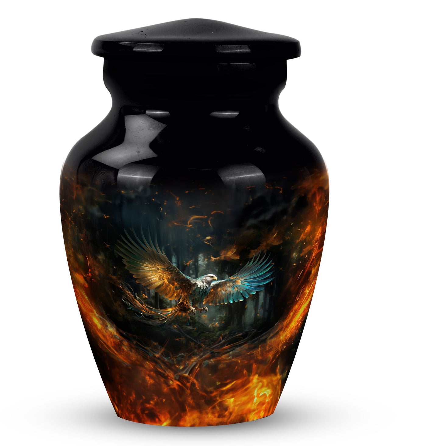 Eagle Memorial urn, 3-inch Classic design.