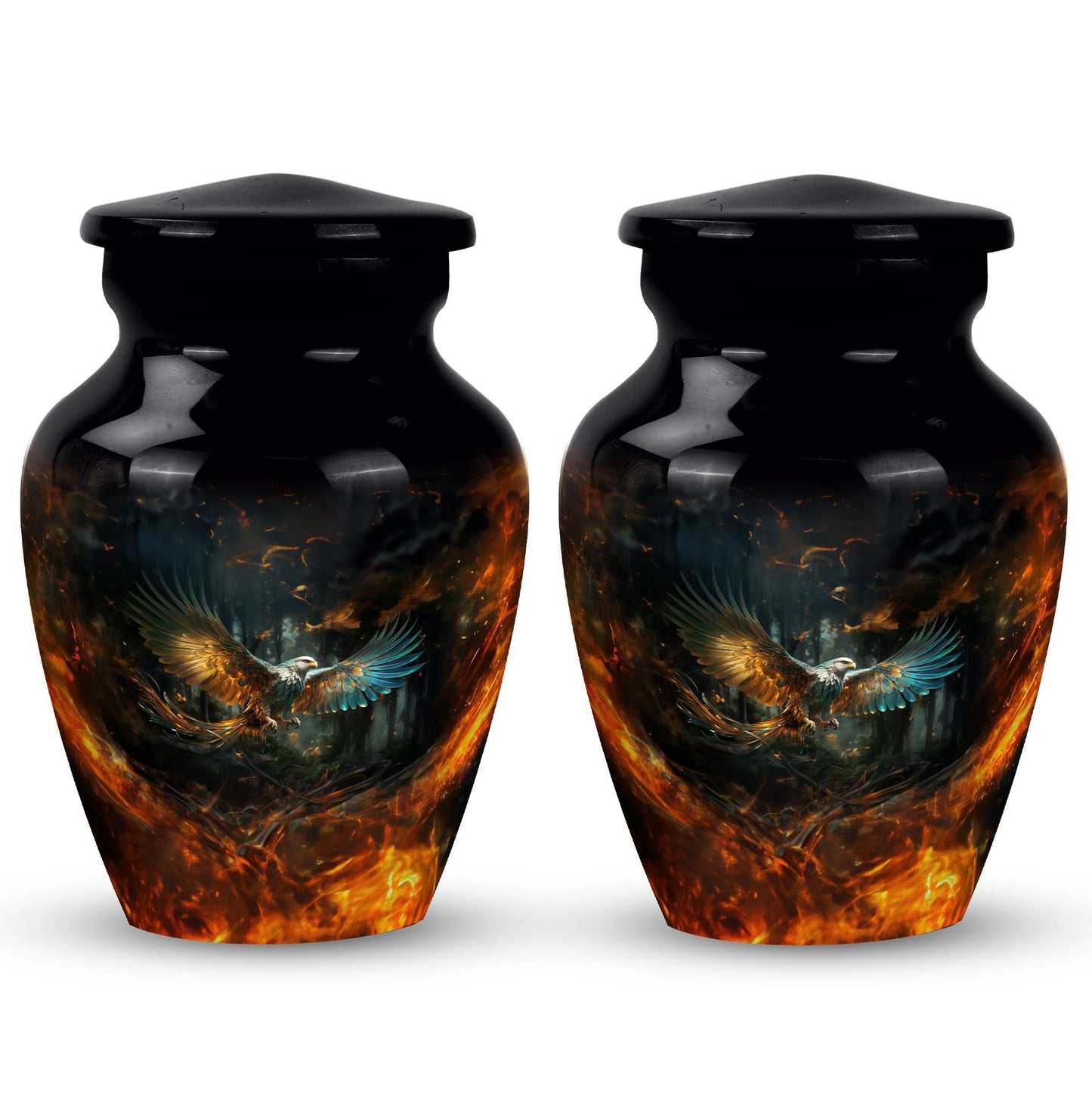 Eagle Memorial urn, 3-inch Classic design.