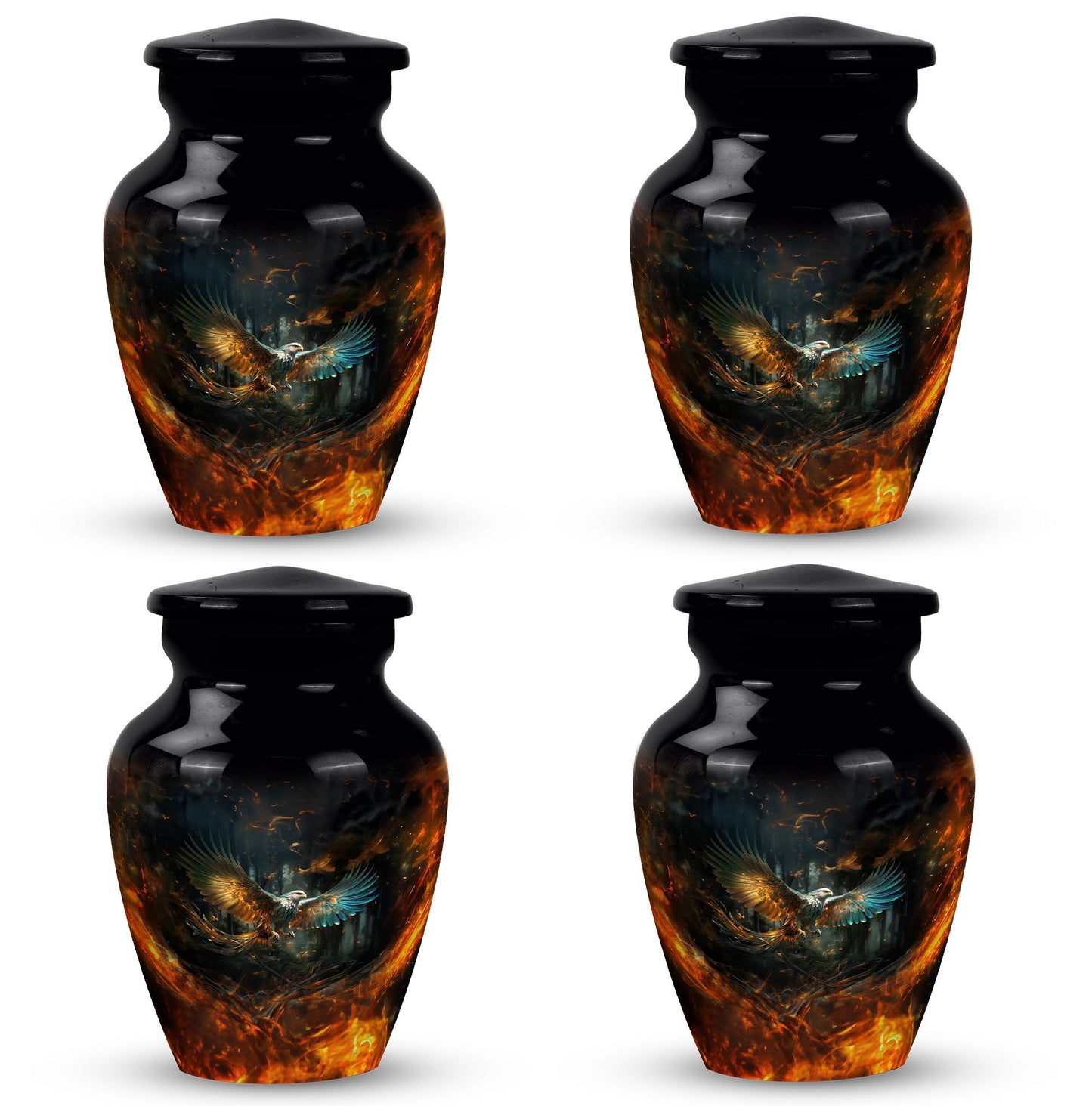 Eagle Memorial urn, 3-inch Classic design.