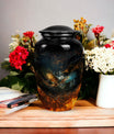 Eagle Memorial urn, 3-inch Classic design.