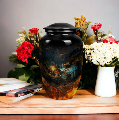 Eagle Memorial urn, 3-inch Classic design.