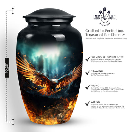 Classic 3 inch Eagle Urn for Human Ashes.