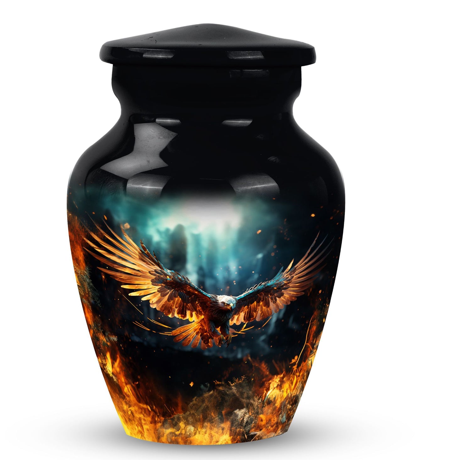 Classic 3 inch Eagle Urn for Human Ashes.