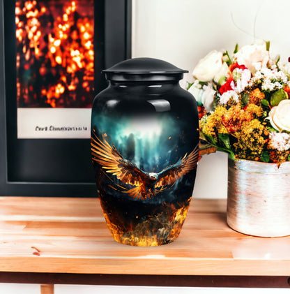 Classic 3 inch Eagle Urn for Human Ashes.