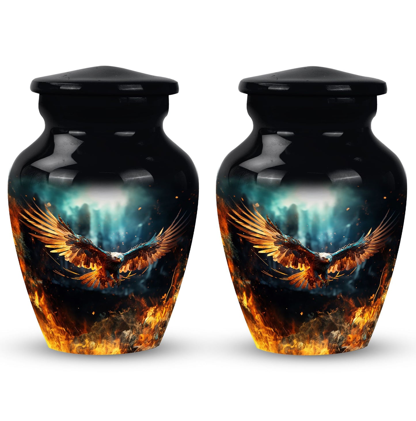 Classic 3 inch Eagle Urn for Human Ashes.