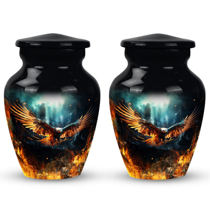 Classic 3 inch Eagle Urn for Human Ashes.