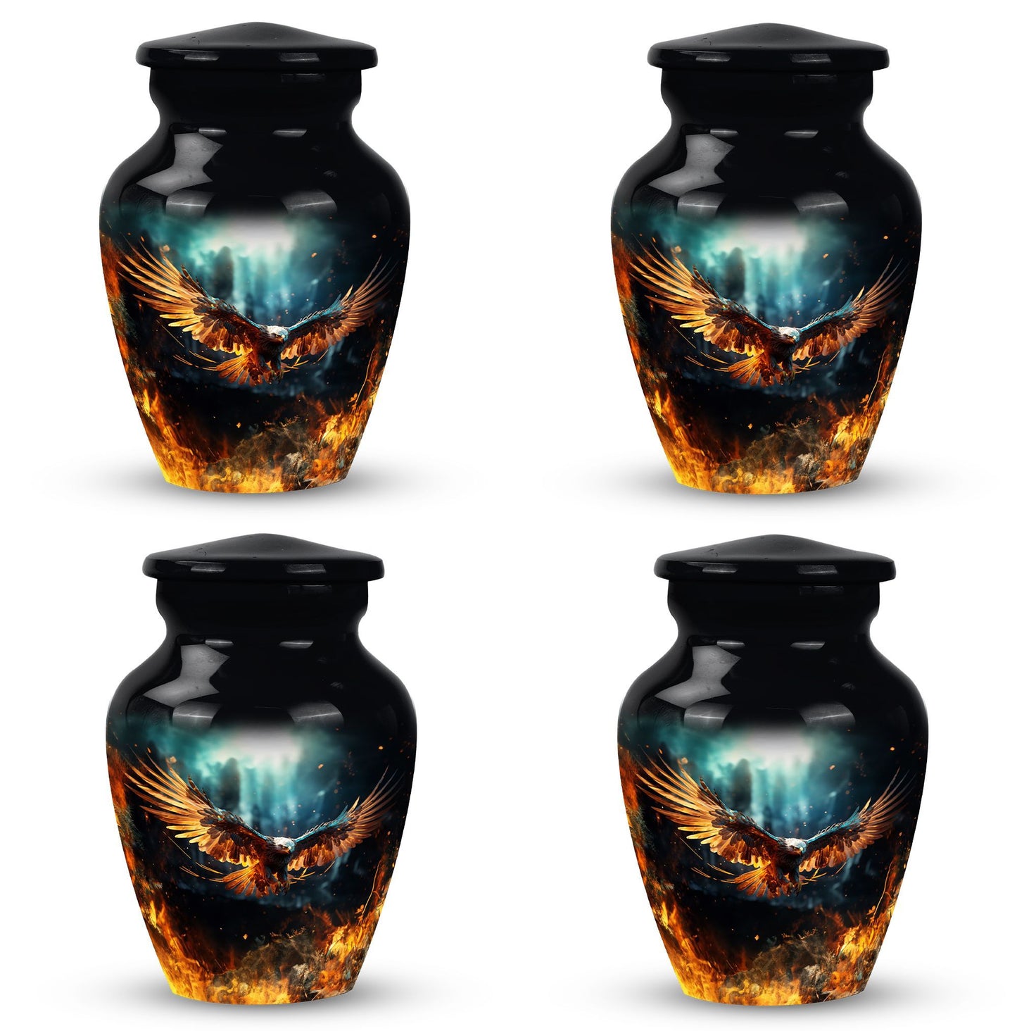 Classic 3 inch Eagle Urn for Human Ashes.
