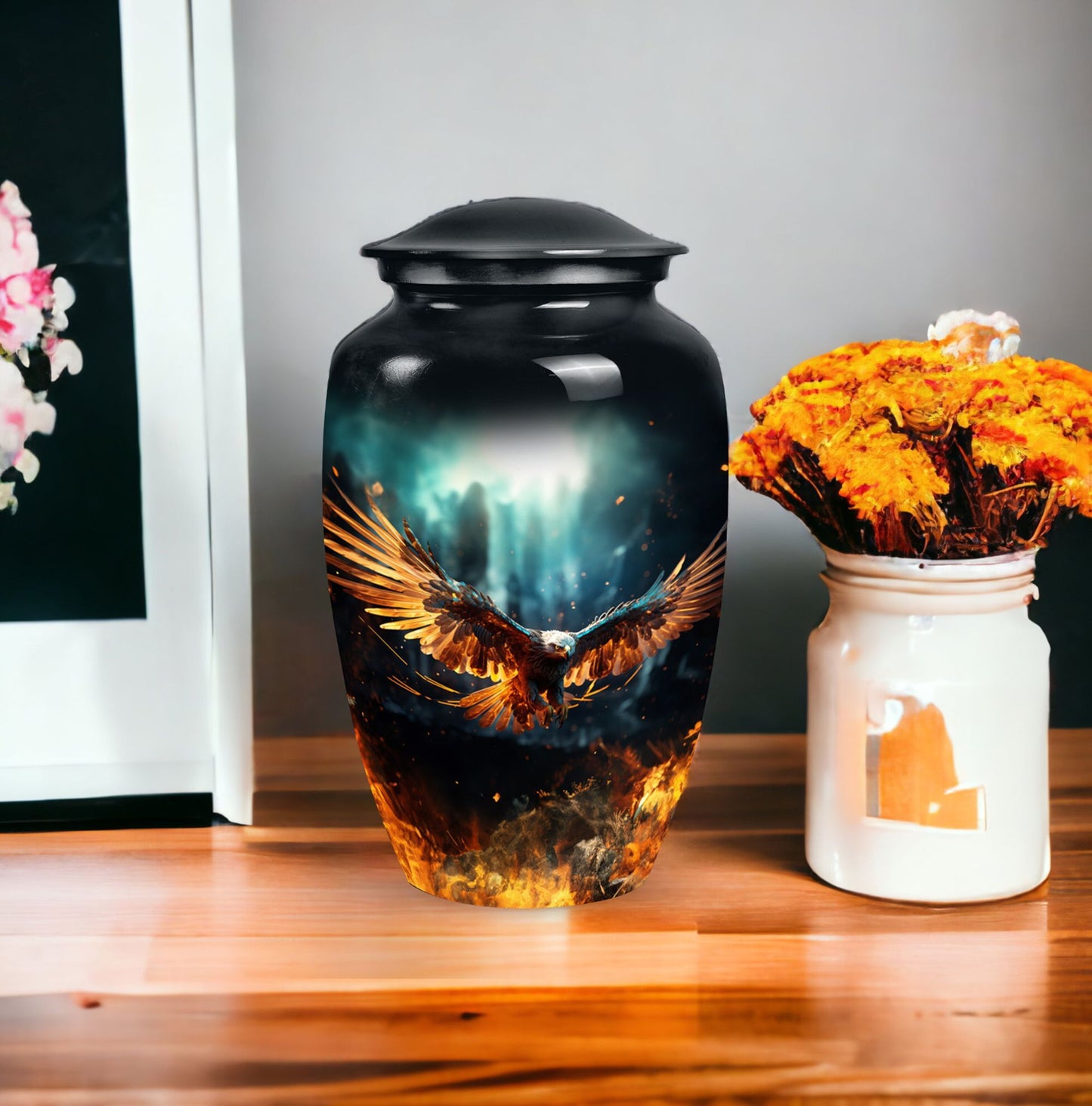 Classic 3 inch Eagle Urn for Human Ashes.