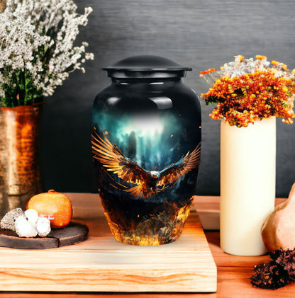 Classic 3 inch Eagle Urn for Human Ashes.
