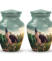 Large eagle cremation urn, personalised aluminium urn.