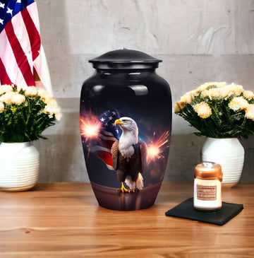 10 inch large Urn with 4 Keepsake 3 Inch Urns