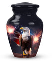 Classic Eagle Urn for Ashes, personalized engraved names.