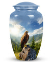3-Inch Eagle Memorial Urn, Aluminium Large Urn