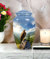 3-Inch Eagle Memorial Urn, Aluminium Large Urn