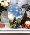 3-Inch Eagle Memorial Urn, Aluminium Large Urn