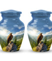 3-Inch Eagle Memorial Urn, Aluminium Large Urn