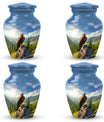 3-Inch Eagle Memorial Urn, Aluminium Large Urn