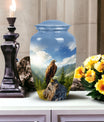 3-Inch Eagle Memorial Urn, Aluminium Large Urn