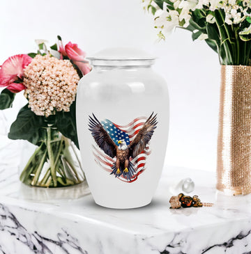 10 inch large Urn with 1 Keepsake 3 Inch Urn
