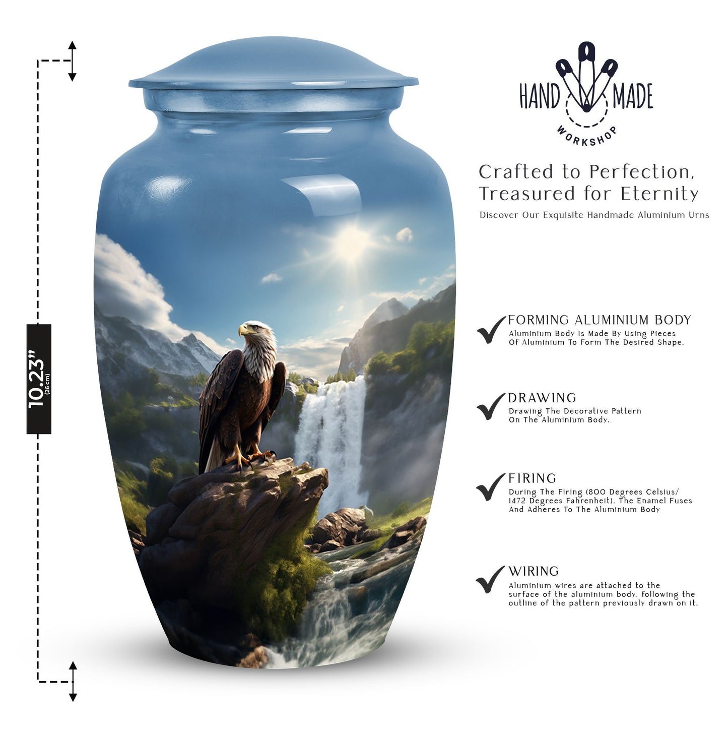 Classic Eagle Cremation Urn.