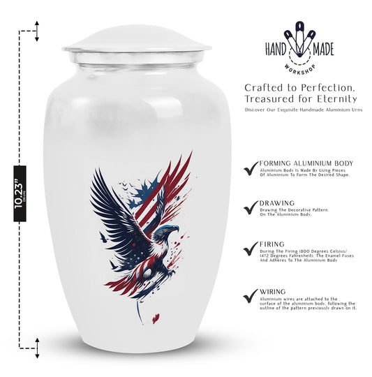 Classic Eagle Urn, decorative memorial gift for ashes