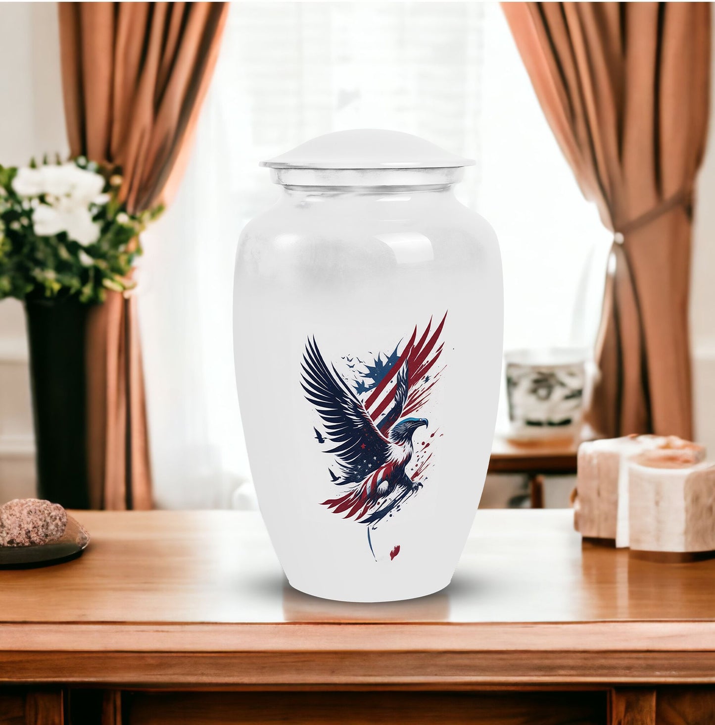 Classic Eagle Urn, decorative memorial gift for ashes