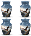 Eagle Cremation Urn, 3-inch classic Aluminium urn,