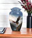 Eagle Cremation Urn, 3-inch classic Aluminium urn,