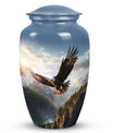 Eagle Cremation Urn, 3-inch classic Aluminium urn,