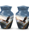 Eagle Cremation Urn, 3-inch classic Aluminium urn,