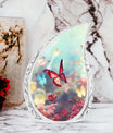 Colorful Butterflies 3-inch Classic Urn for Human Ashes.