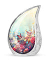 Colorful Butterflies 3-inch Classic Urn for Human Ashes.
