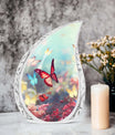 Colorful Butterflies 3-inch Classic Urn for Human Ashes.