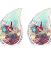 Colorful Butterflies 3-inch Classic Urn for Human Ashes.