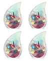 Colorful Butterflies 3-inch Classic Urn for Human Ashes.