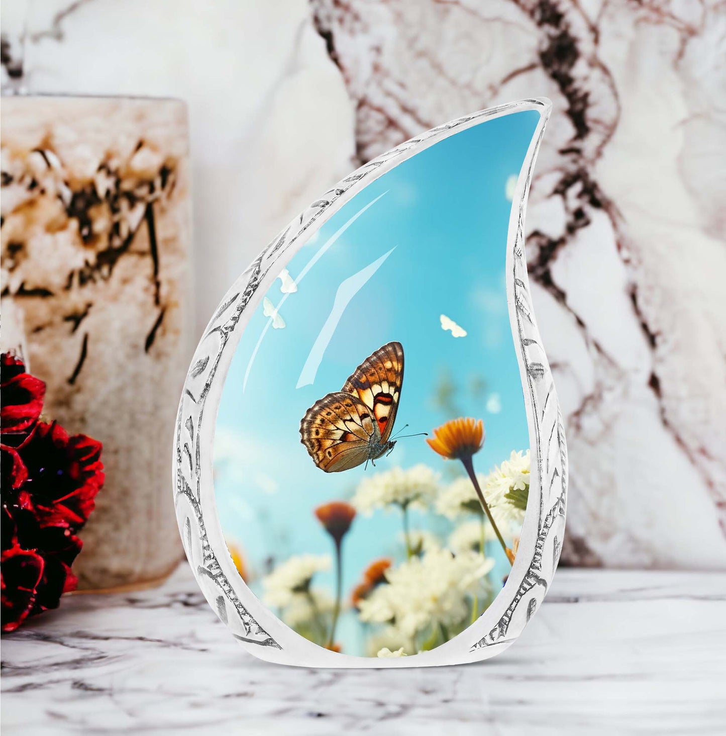 Classic 3 Inch Butterflies Urn for ashes