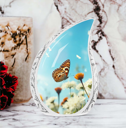 Classic 3 Inch Butterflies Urn for ashes