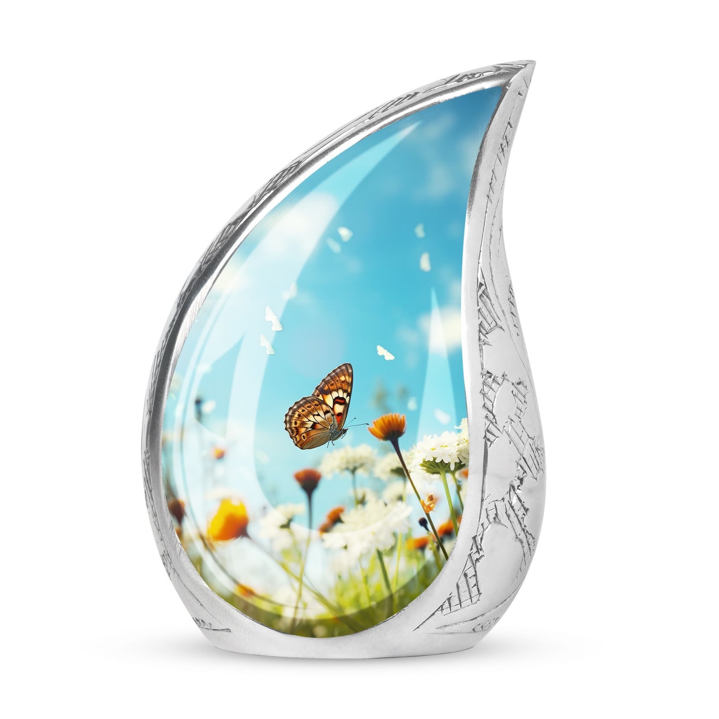 Classic 3 Inch Butterflies Urn for ashes