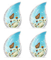 Classic 3 Inch Butterflies Urn for ashes