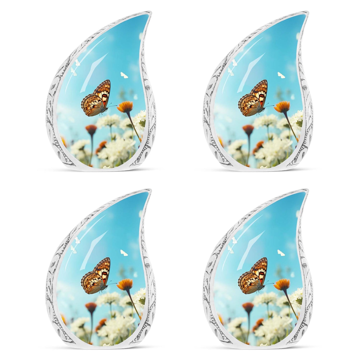 Classic 3 Inch Butterflies Urn for ashes