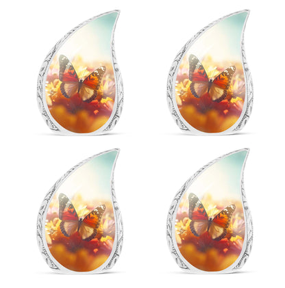 Colorful Butterflies Memorial Urn