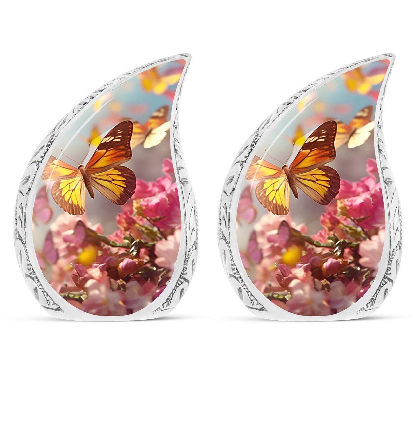 Large and colorful butterflies aluminium