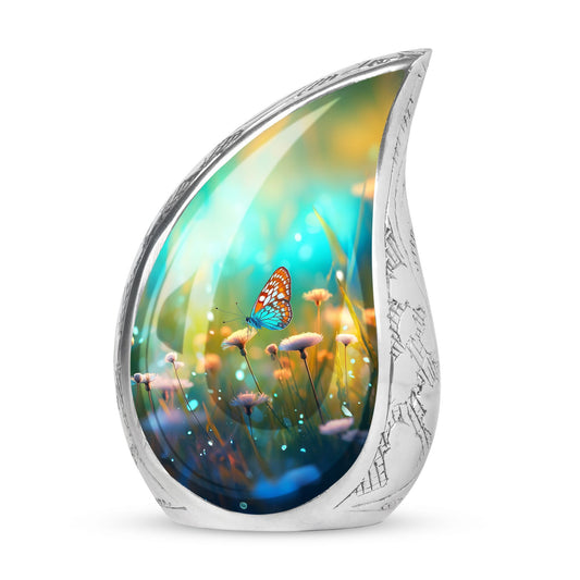 Colorful Butterflies Cremation Urn