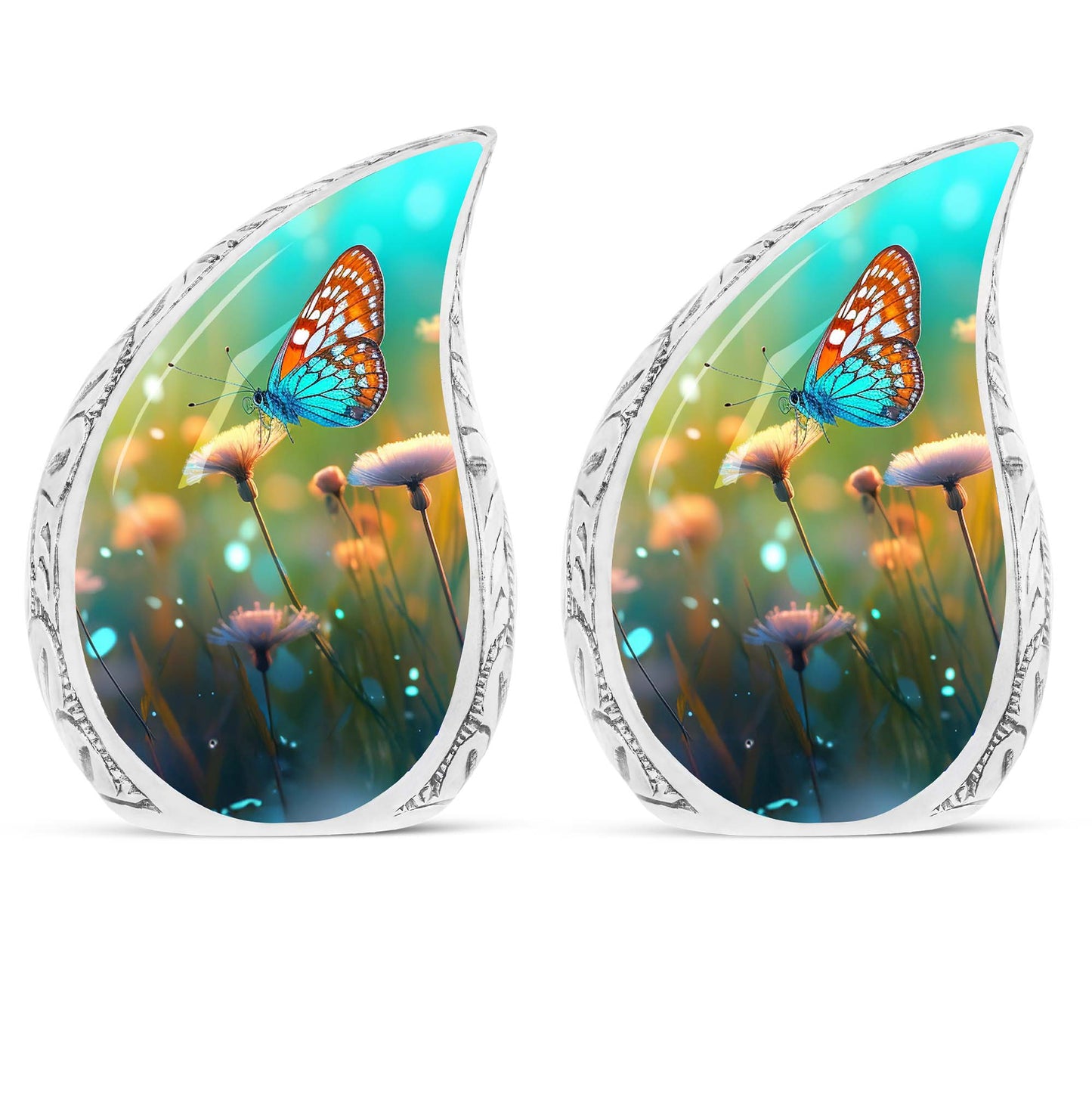 Colorful Butterflies Cremation Urn