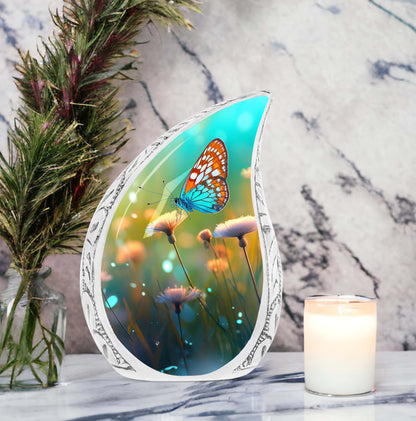 Colorful Butterflies Cremation Urn