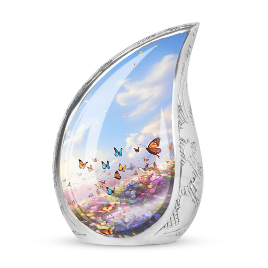 Butterflies Memorial Cremation Urn.