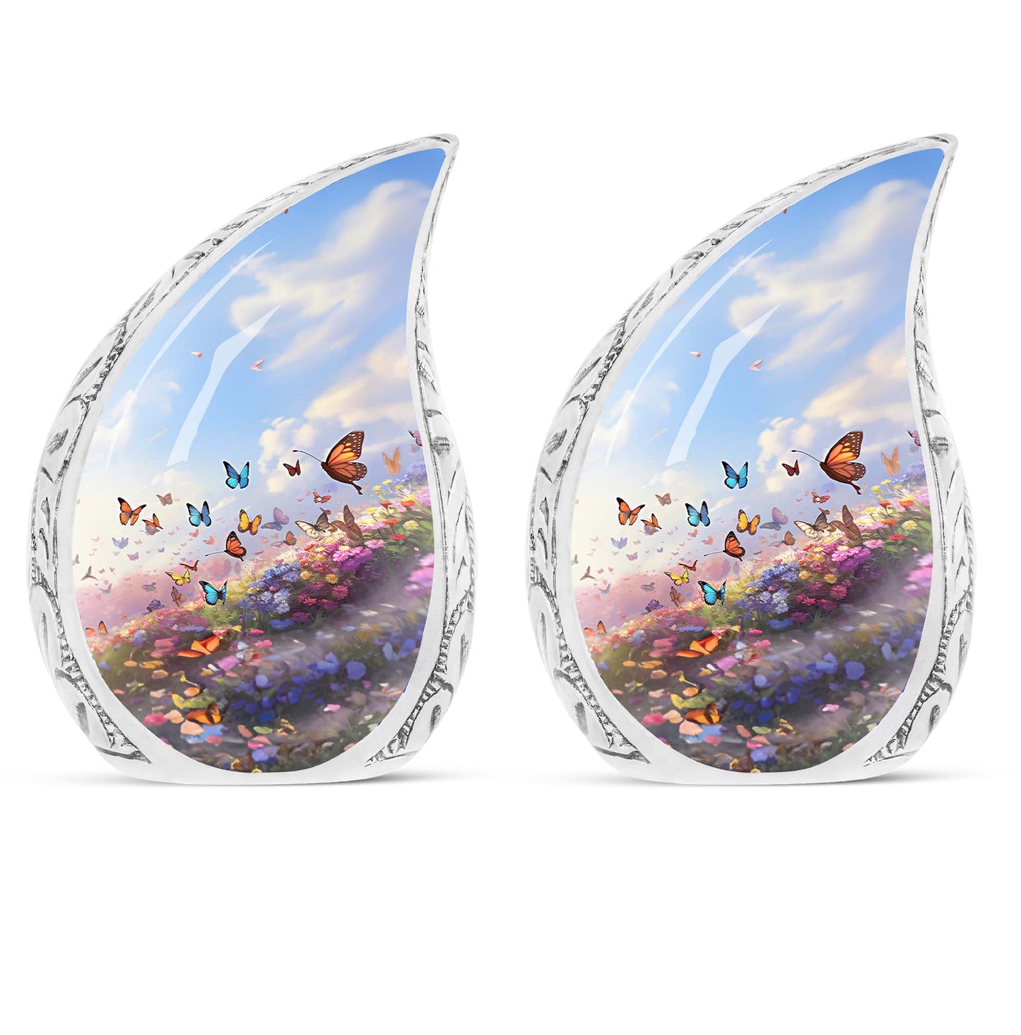 Butterflies Memorial Cremation Urn.
