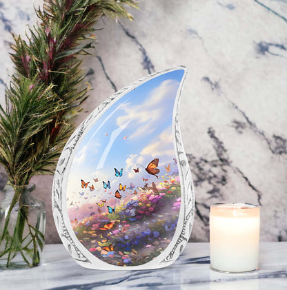 Butterflies Memorial Cremation Urn.